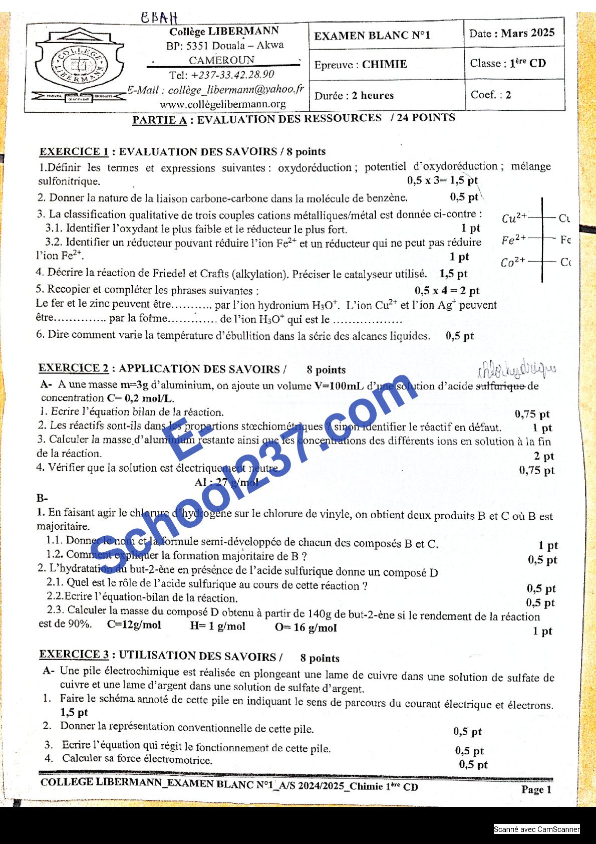 Probatoire blanc Chimie-Liberman-2025